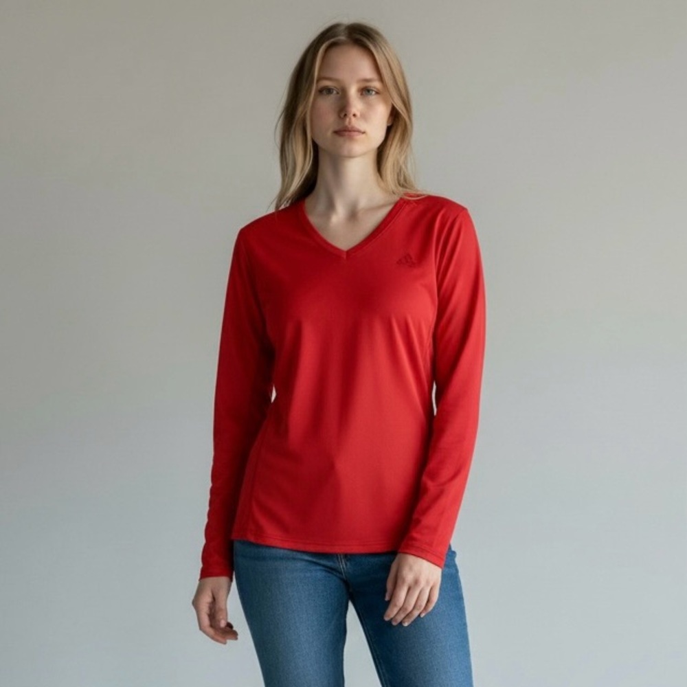 Adidas V-neck Athletic Shirt